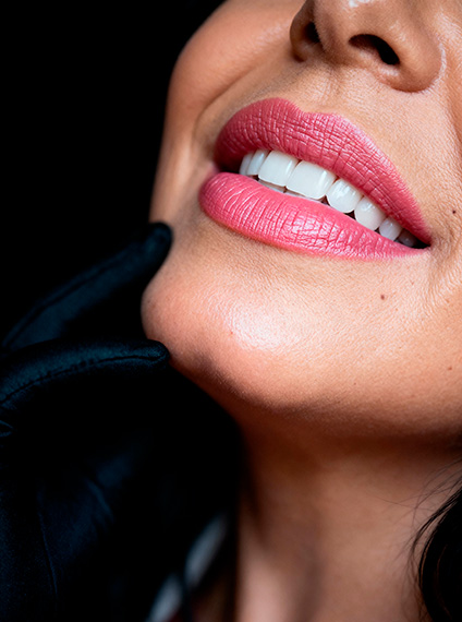 Lábios - Efeito Batom